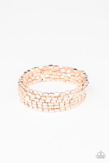 Stunningly Stacked Rose Gold Bracelet