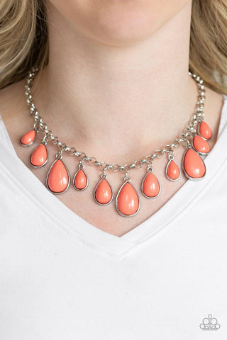 Jaw Dropping Diva Orange Necklace