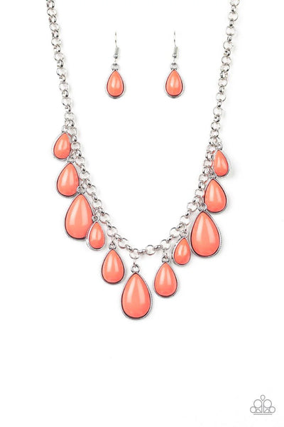 Jaw Dropping Diva Orange Necklace