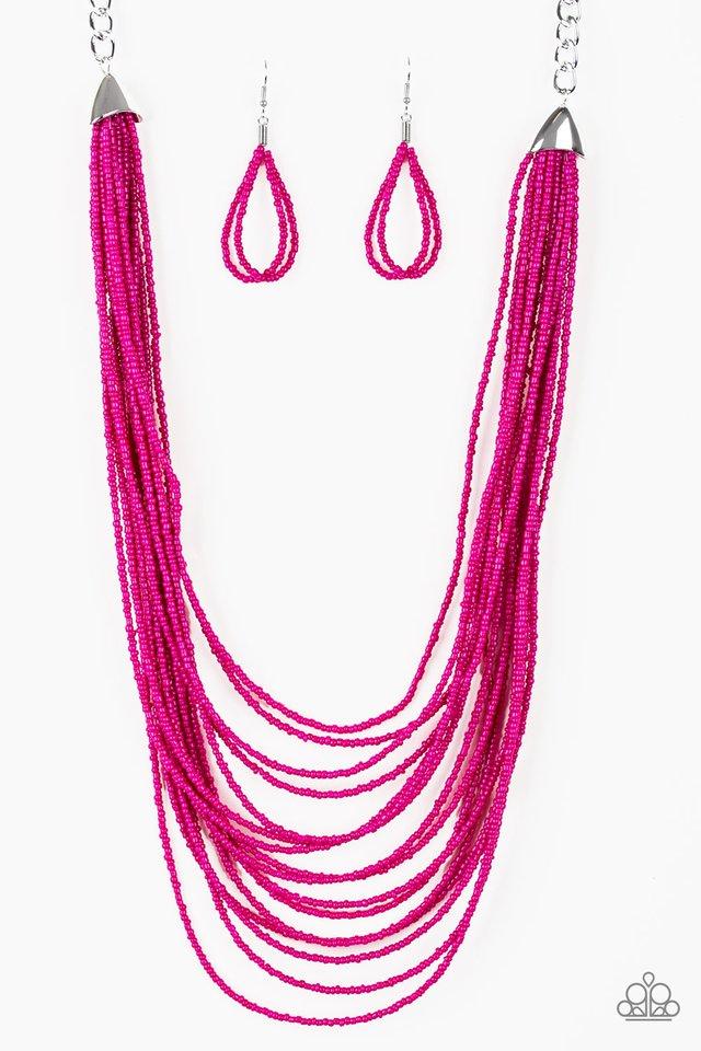 Peacefully Pacific Pink Necklace