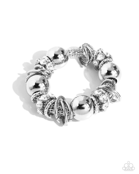 Coiled Confidence - White Bracelet