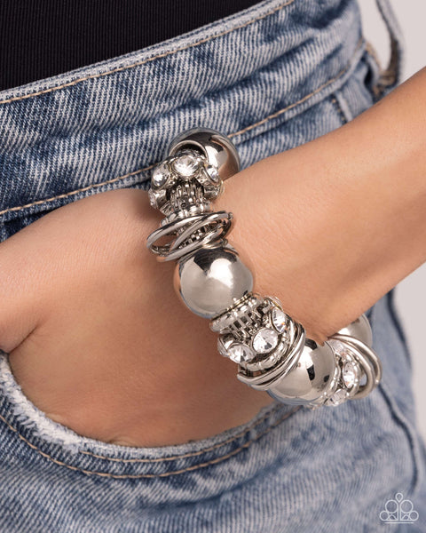 Coiled Confidence - White Bracelet