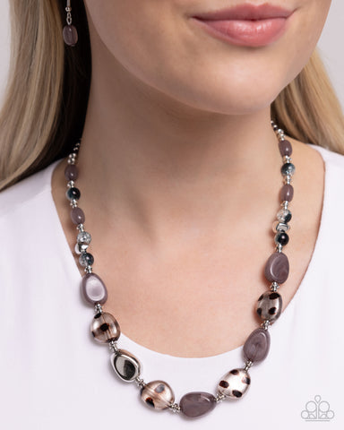 Spotted Safari - Black Necklace