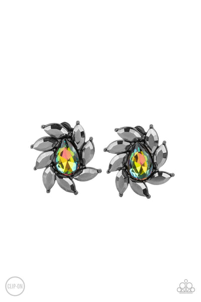 Sophisticated Swirl Multi Clip On Earring