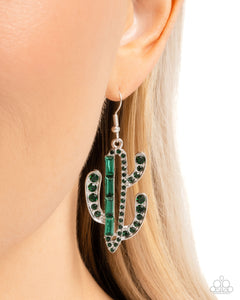 Cactus Confidence - Green Earring