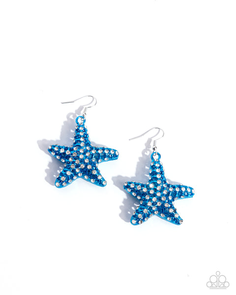 Skilled Starfish - Blue Earrings