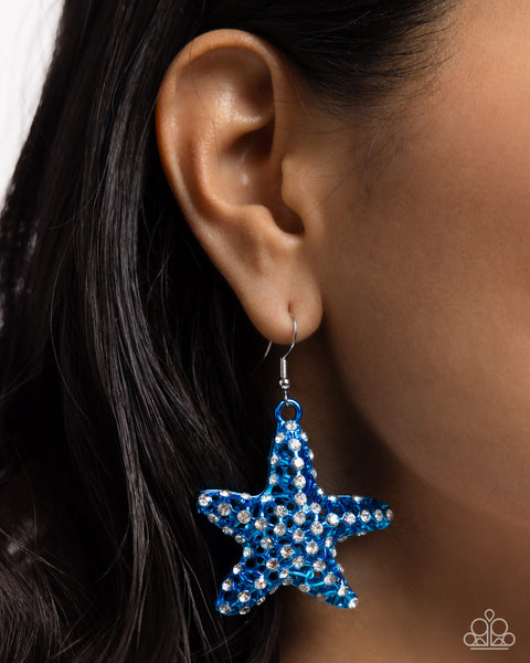 Skilled Starfish - Blue Earrings