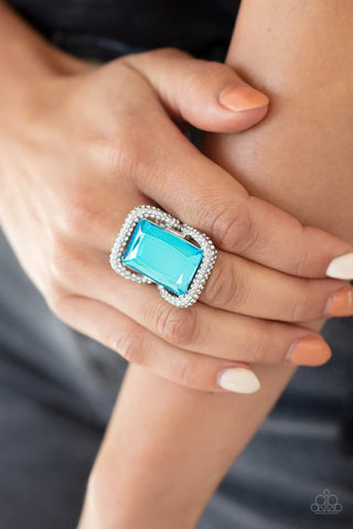 Deluxe Decadence Blue Ring