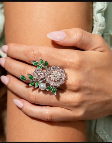 Budding Bling Pink Ring