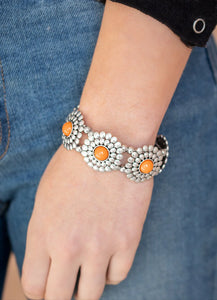 Bountiful Blossoms Orange Bracelet