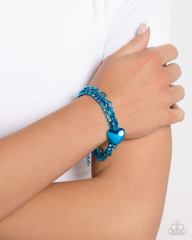 Affectionate Accent - Blue Bracelet