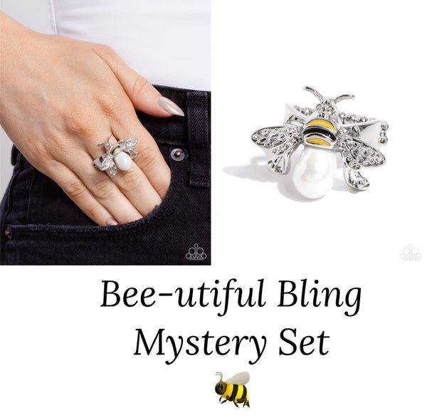 Bee-Utiful Bling Yellow Ring