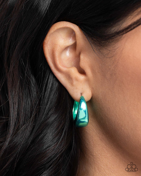 Colorful Curiosity - Green Earrings