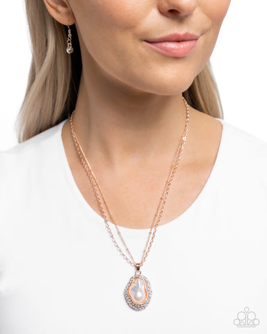 Beachy Baroness - Rose Gold Necklace