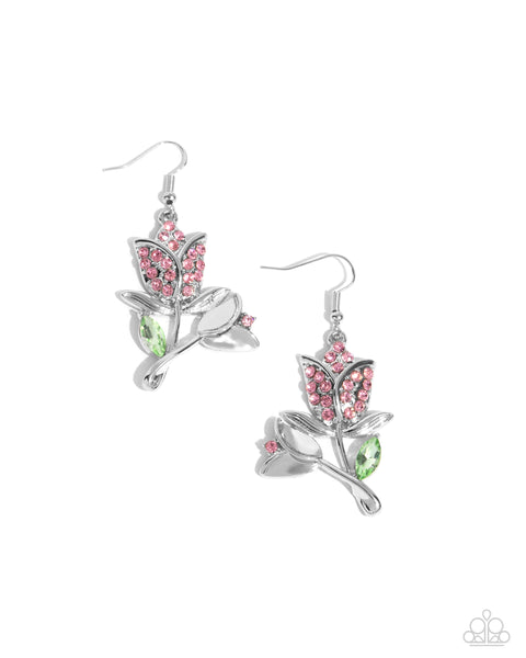 Tulip Tradition - Pink Earrings