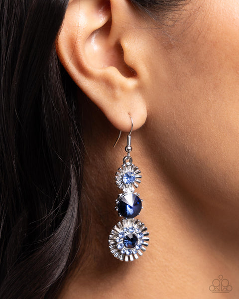 Dedicated Dalliance - Blue Earrings