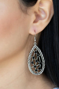 Industrial Incandescence Black Earrings