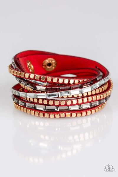 This Time With Attitude Red Bracelet