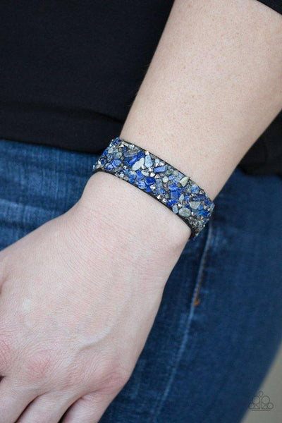 Totally Crushed It Blue Bracelet