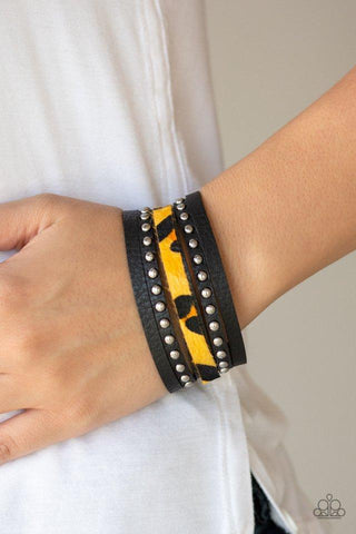 Born To Be Wildcat Yellow Bracelet