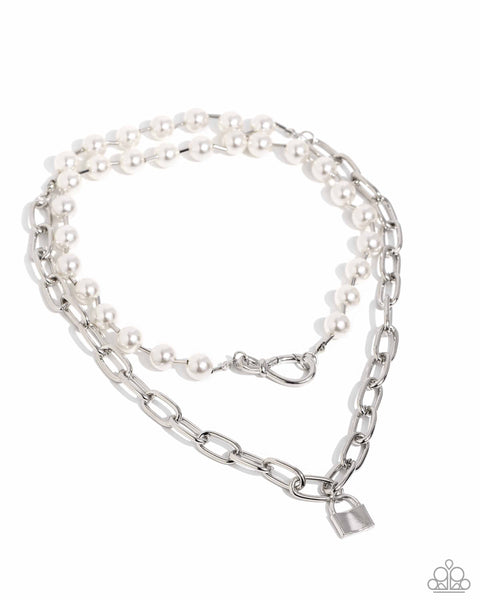 Infinite Industry White Necklace