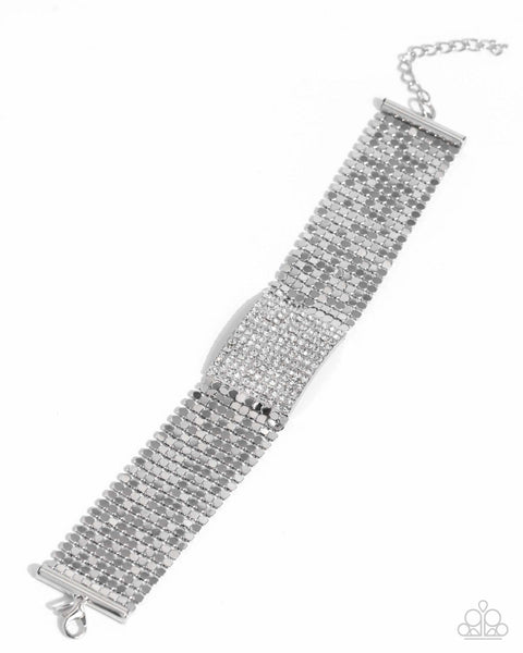 Disco Dame White Bracelet