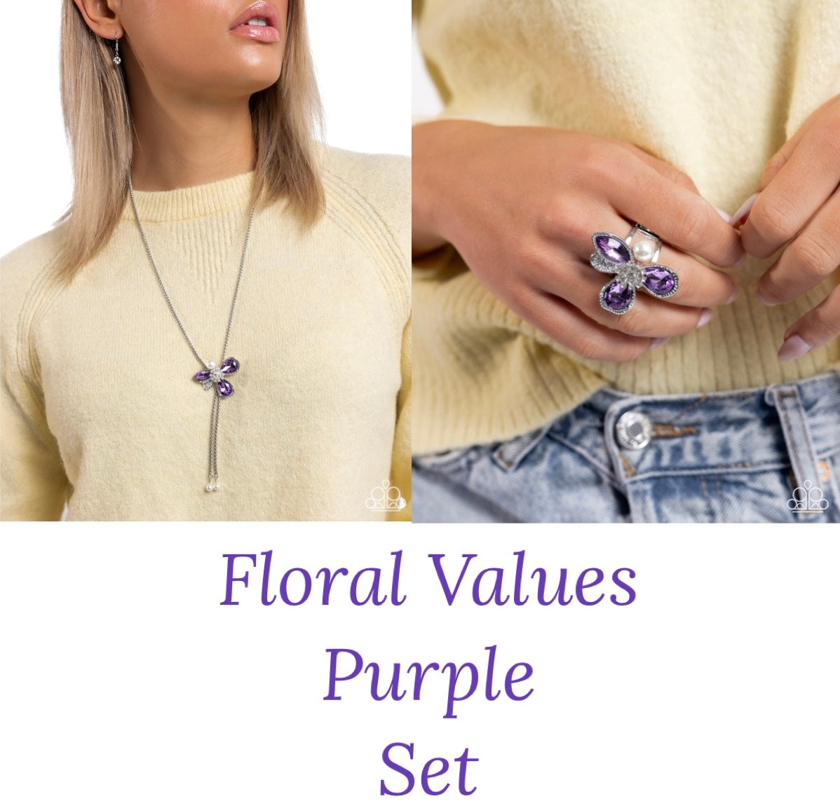 Floral Values Purple Set