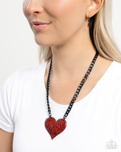 Affectionate Action - Red Necklace