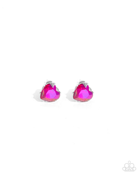 Sweetheart Stunner - Pink Earrings