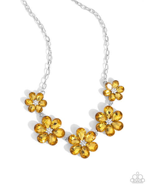 Whimsical Way - Yellow Necklace