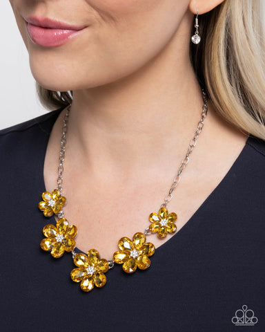 Whimsical Way - Yellow Necklace