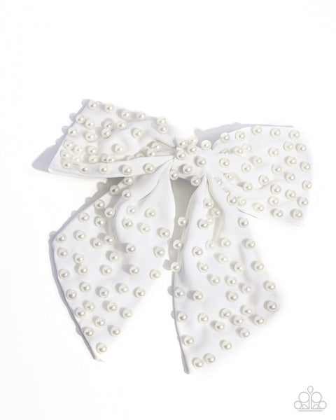 Best of Beauty Hair Bow White Hair Clip