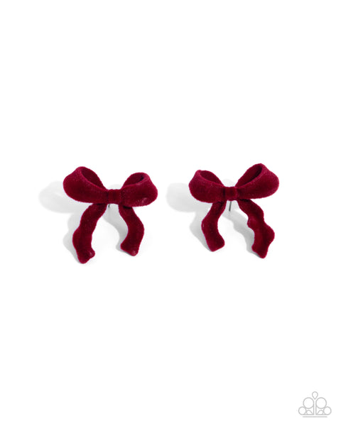 Dapper Dedication - Red Earrings