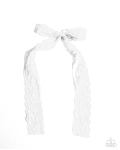 Petite Princess - White Hair Bow Hair Clip