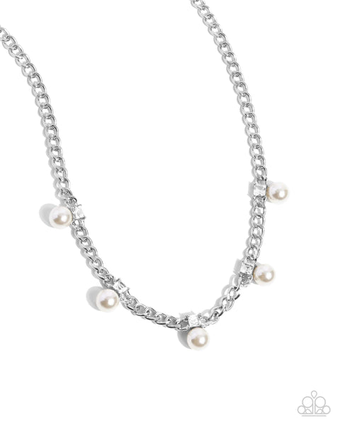 Pearl Pedestal - White Necklace