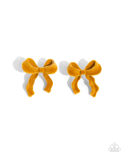 Dapper Dedication - Yellow Earrings