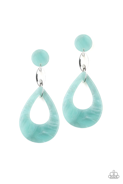 Beach Oasis Blue Earrings