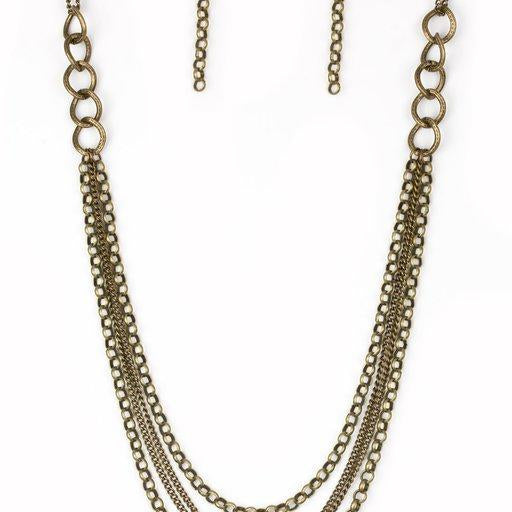 Mechanical Mayhem Brass Necklace