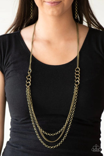 Mechanical Mayhem Brass Necklace