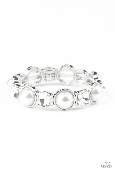 Elegant Entertainment White Bracelet