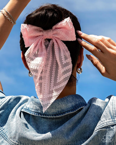 Floral Retreat - Pink Hair Bow Hair Clip