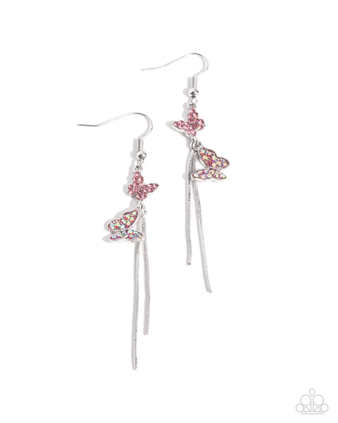 Aerial Affection - Pink Earrings