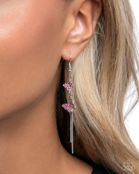 Aerial Affection - Pink Earrings