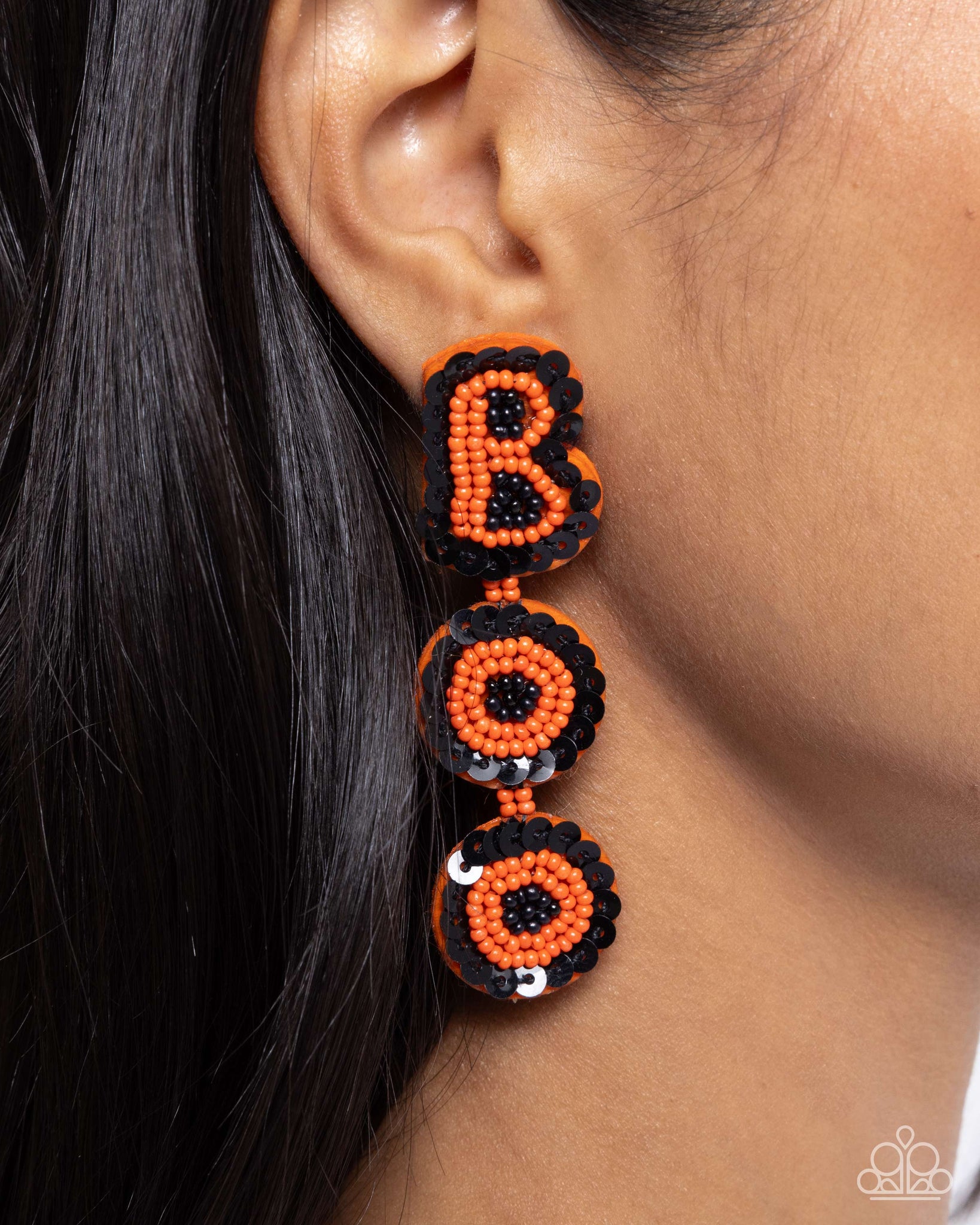 Halloween Bash - Orange Earring