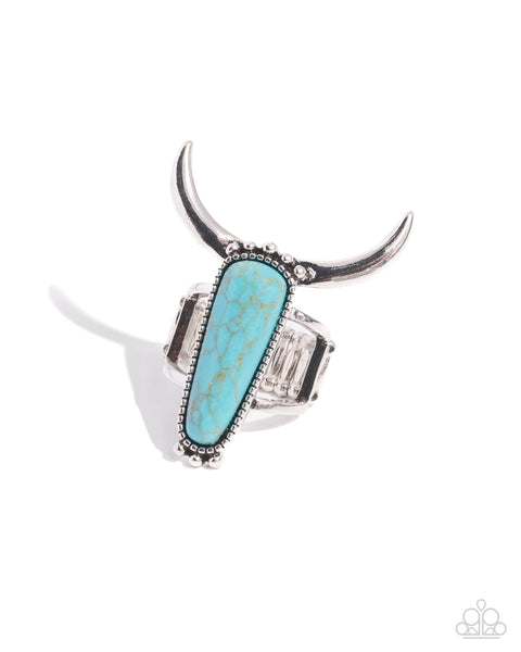 Longhorn Luxe Blue Ring