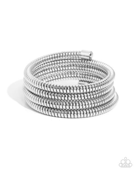 Casual Coils - Silver Bracelet