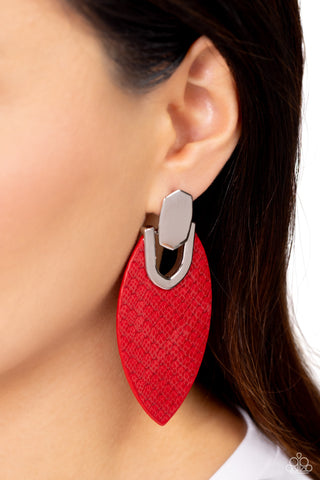 Wildly Workable - Red Earring