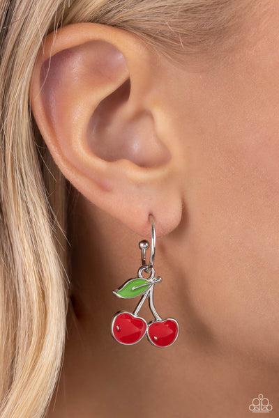 Cherry Caliber - Red Earrings