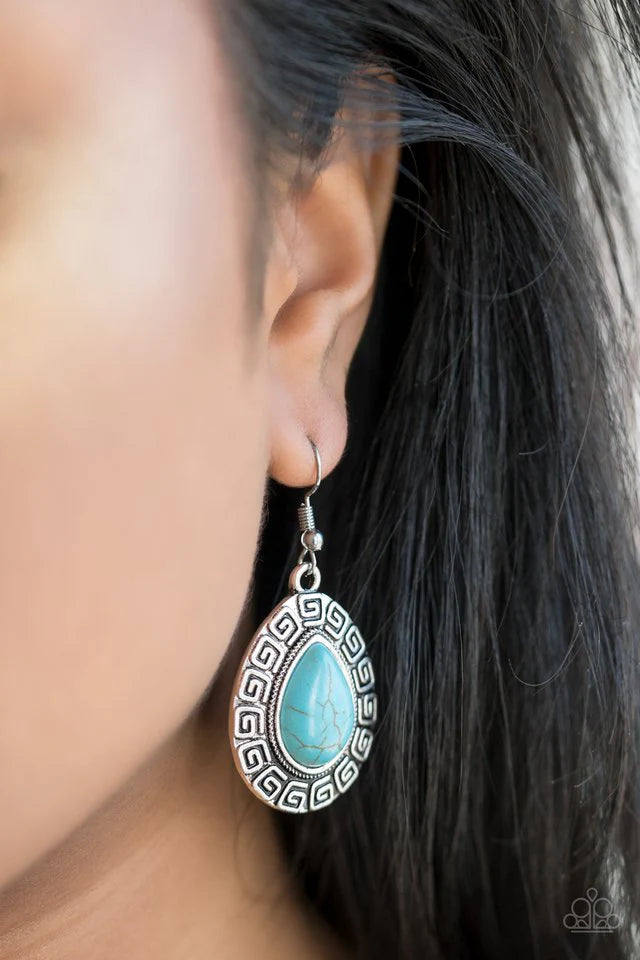 Tribal Tango Blue Earring