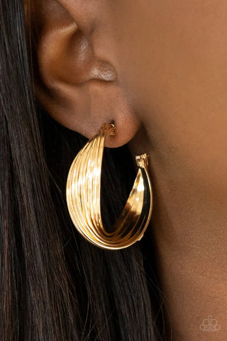 Curves In All The Right Places Gold Earrings